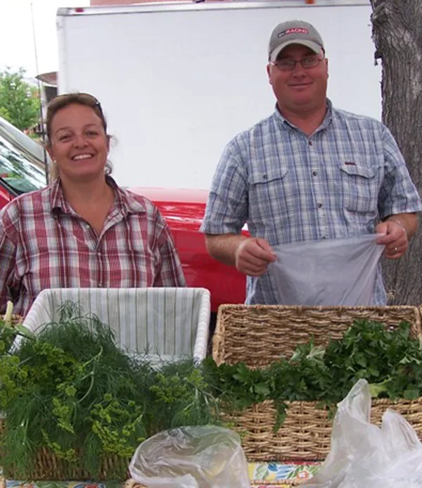 Natalie and Jason Condon farmers
