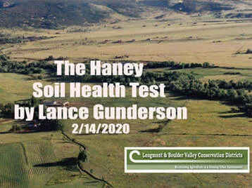 Video of Haney Soil Health Test